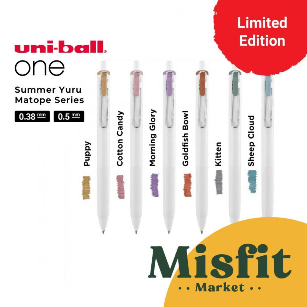 

Uniball ONE Summer Yuru Matope Color Series 0.38 0.5 mm SET Pulpen Warna Warni Uni Ball