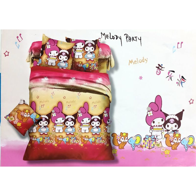 sprei katun jepang motif my melody homemade