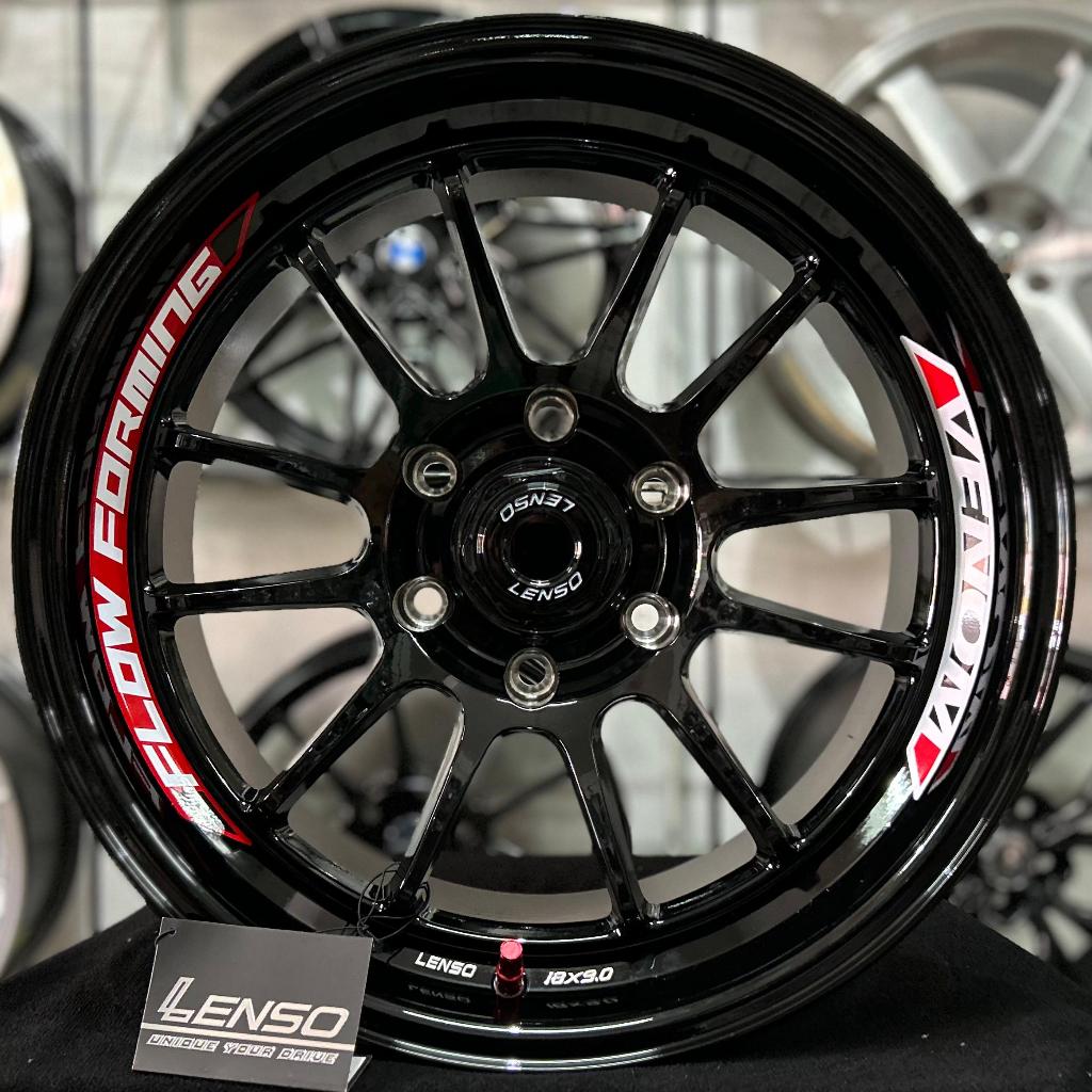 VELG MOBIL RING 18 - VELG VE LENSO VENOM 5 R18X9 PCD 6X139.7 ET 0 WARNA BLACK / LASER TEXT
