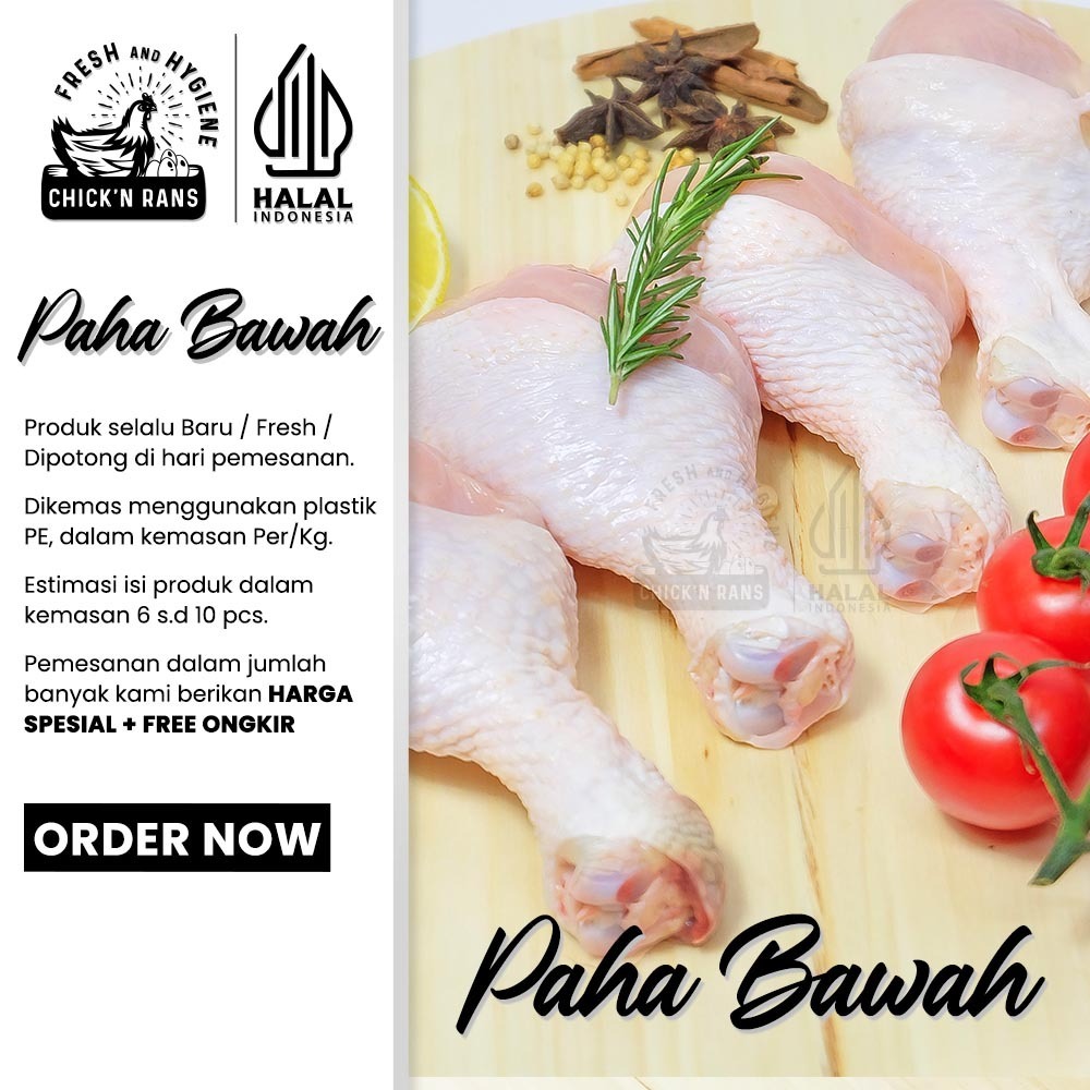 

Daging Ayam Paha Bawah / Drumstick 1kg