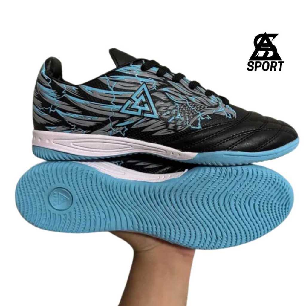 Sepatu Futsal Specs Original 100%, Sepatu Futsal Anak Laki-Laki, Sepatu Futsal Apha Icarus Hitam Tos