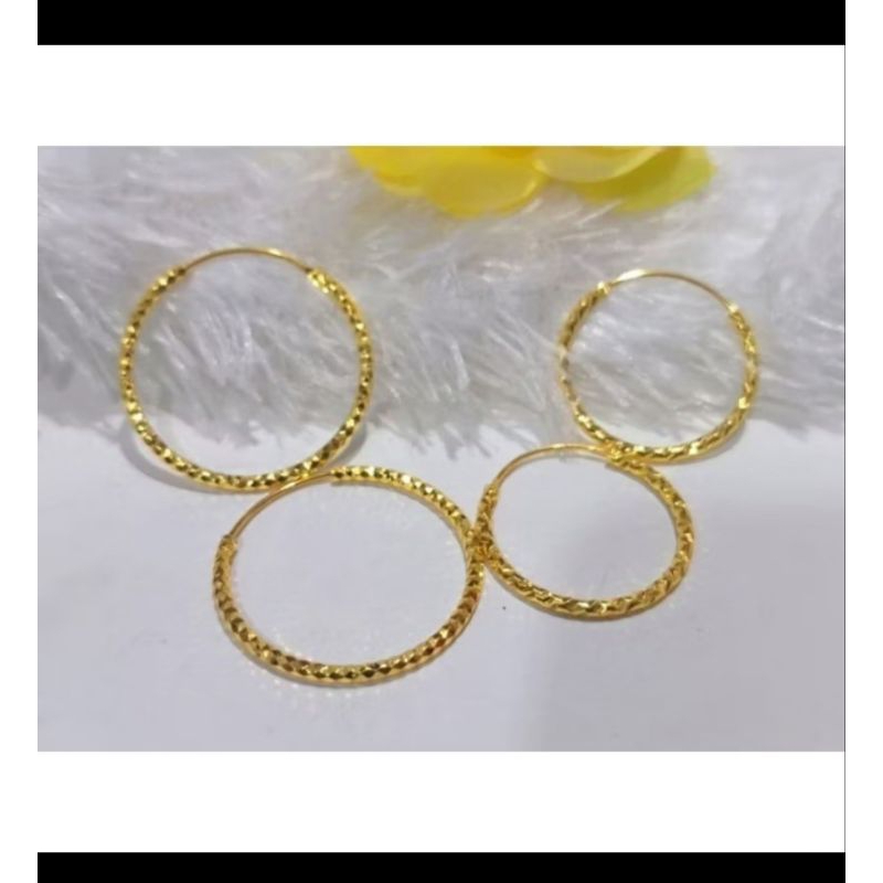 Anting bulat xuping emas wanita