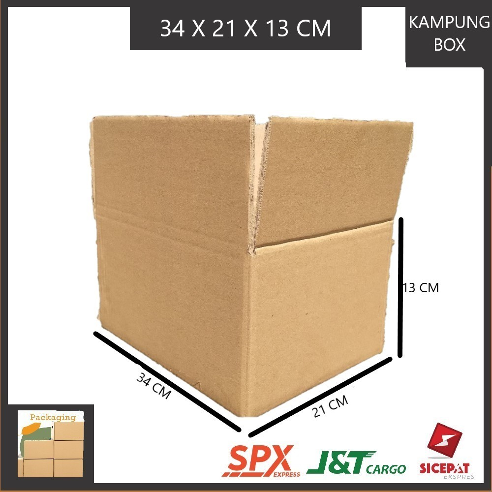 

KARDUS PACKING SINGGLE WALL UKURAN P34xL21xT13