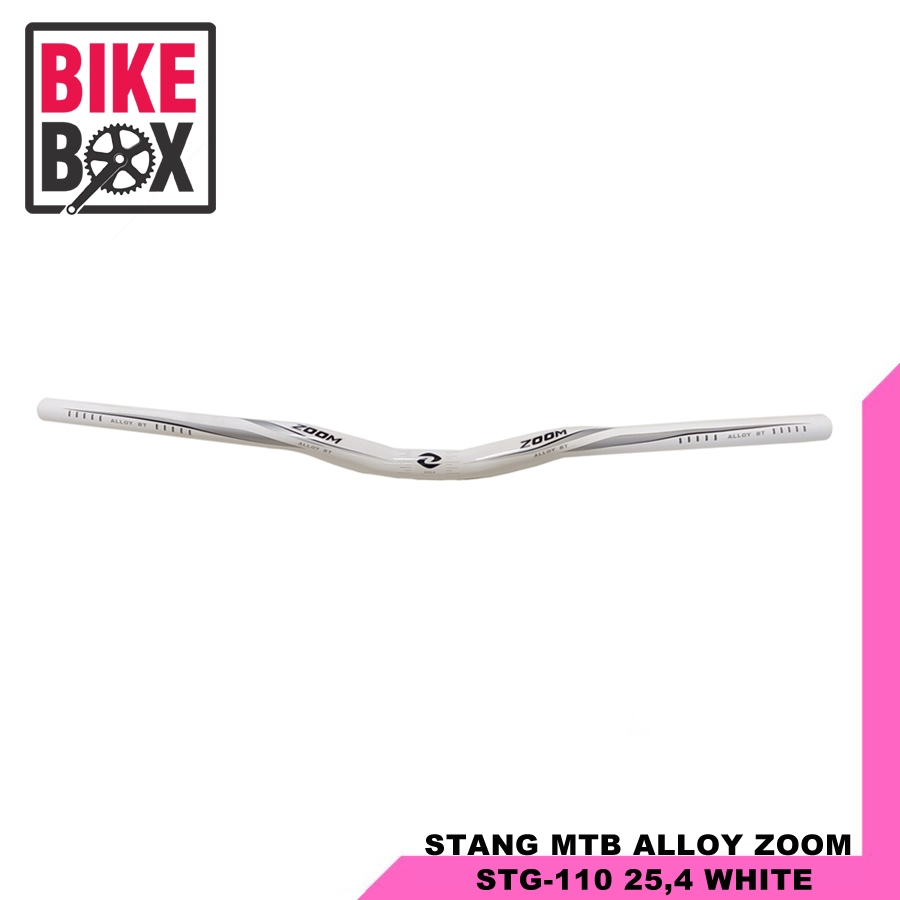 ZOOM HANDLEBAR / STANG SEPEDA MTB ALLOY STG-110 25,4 ZOOM WHITE