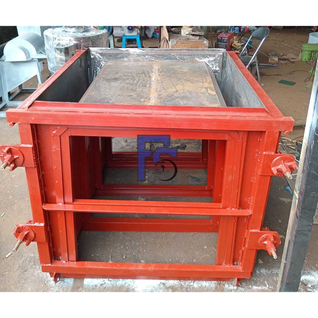 Cetakan Uditch Beton - Cetakan U-ditch Beton 100 x 100 x Panjang 120 cm