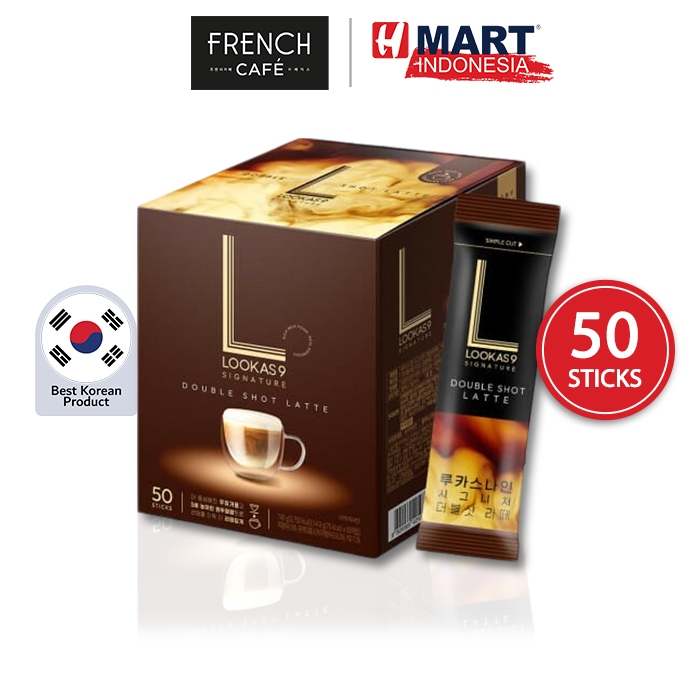 

ASLII NAMYANG LOOKAS9 SIGNATURE Double Shot Latte - Kopi Instan Rasa Double Shot Latte 50 Sticks