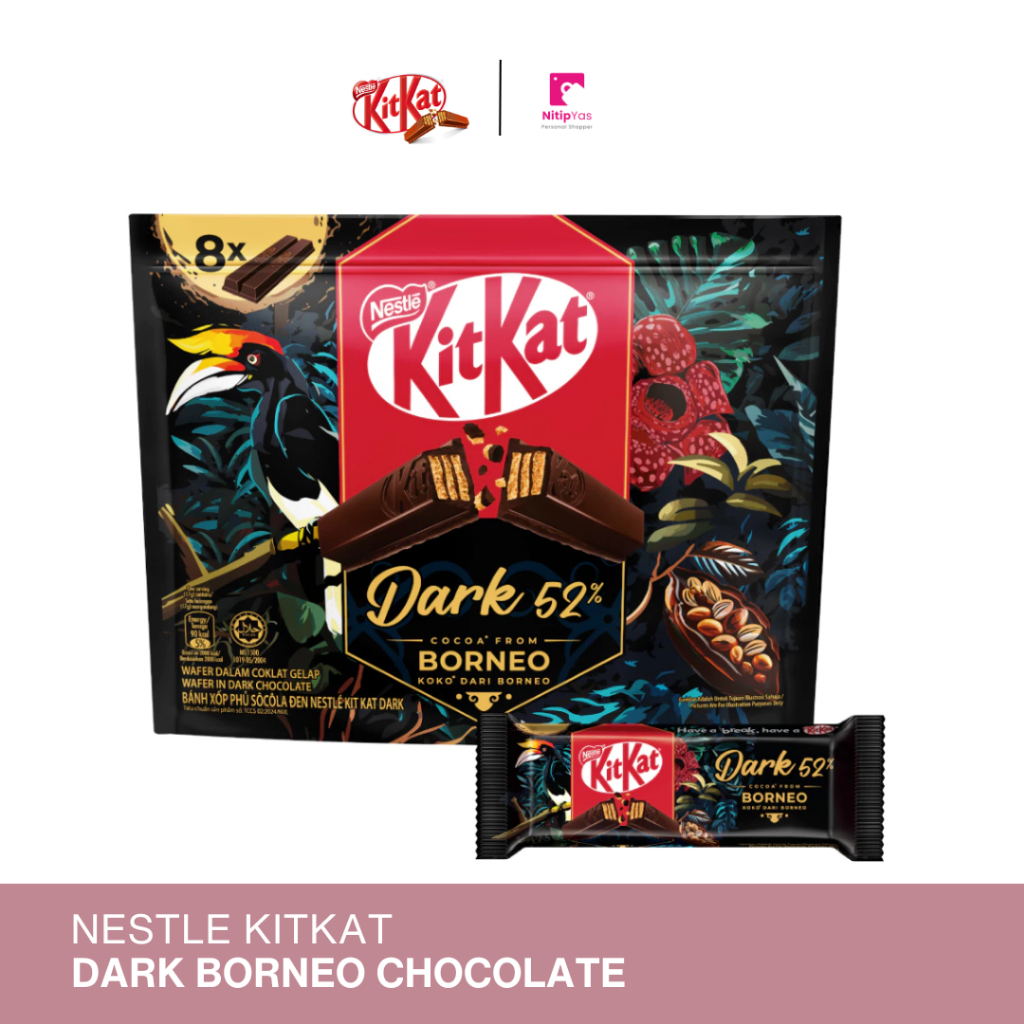 

NESTLÉ KitKat® 2-Fingers Dark Borneo Chocolate Share Pack 8 Pieces