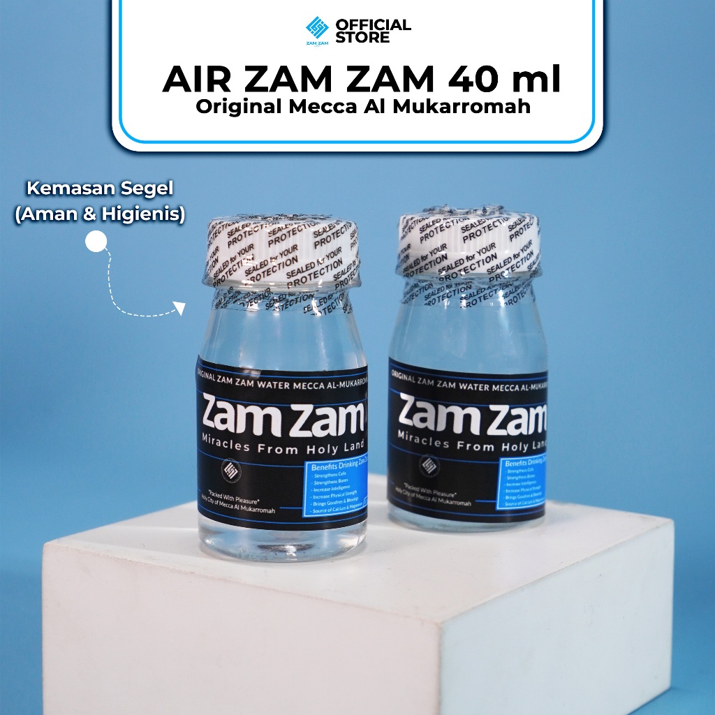 

[40ML-ZAM6] AIR ZAM ZAM ASLI MEKKAH AL MUKARROMAH - 40 ML