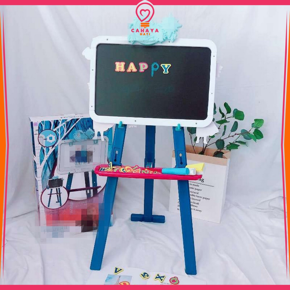 

Mainan Papan Tulis Magnetic Drawing Board 3IN1 / Mainan Edukasi Papan Tulis Anak Magnetic Board Cahaya Hati M30