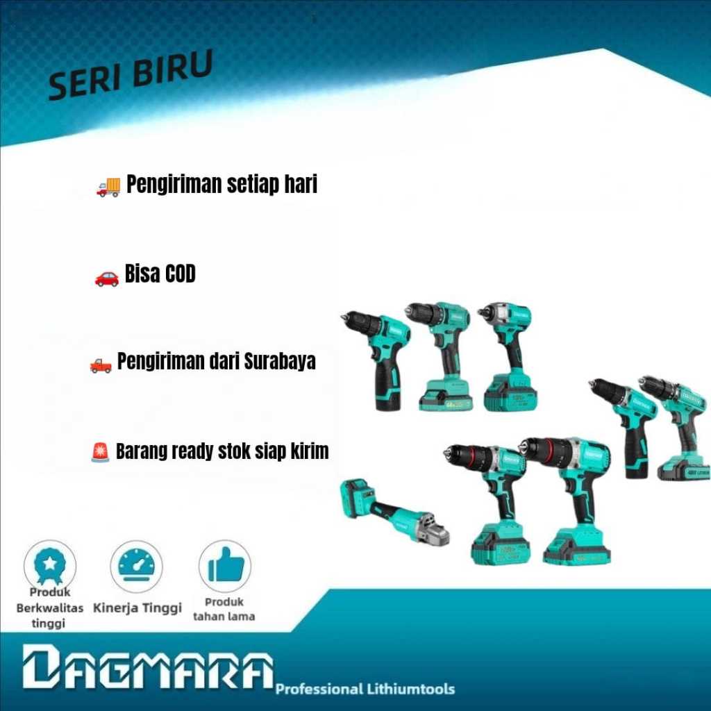 Opinkrandam - Dagmara Heavy Duty Cordless Tools - Impact Wrench, Cordless Drill, Angle Grinder Jual