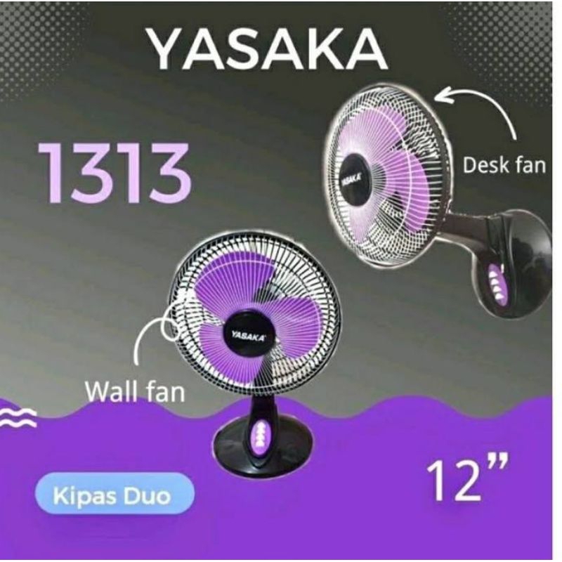 YASAKA Kipas Angin Duduk Meja 12 inch 2in1 Desk Fan