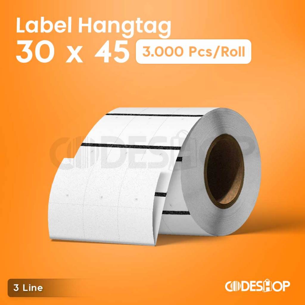 

Label Baju Karton Barcode 30 X 45 Core Besar Isi 3000 Pcs