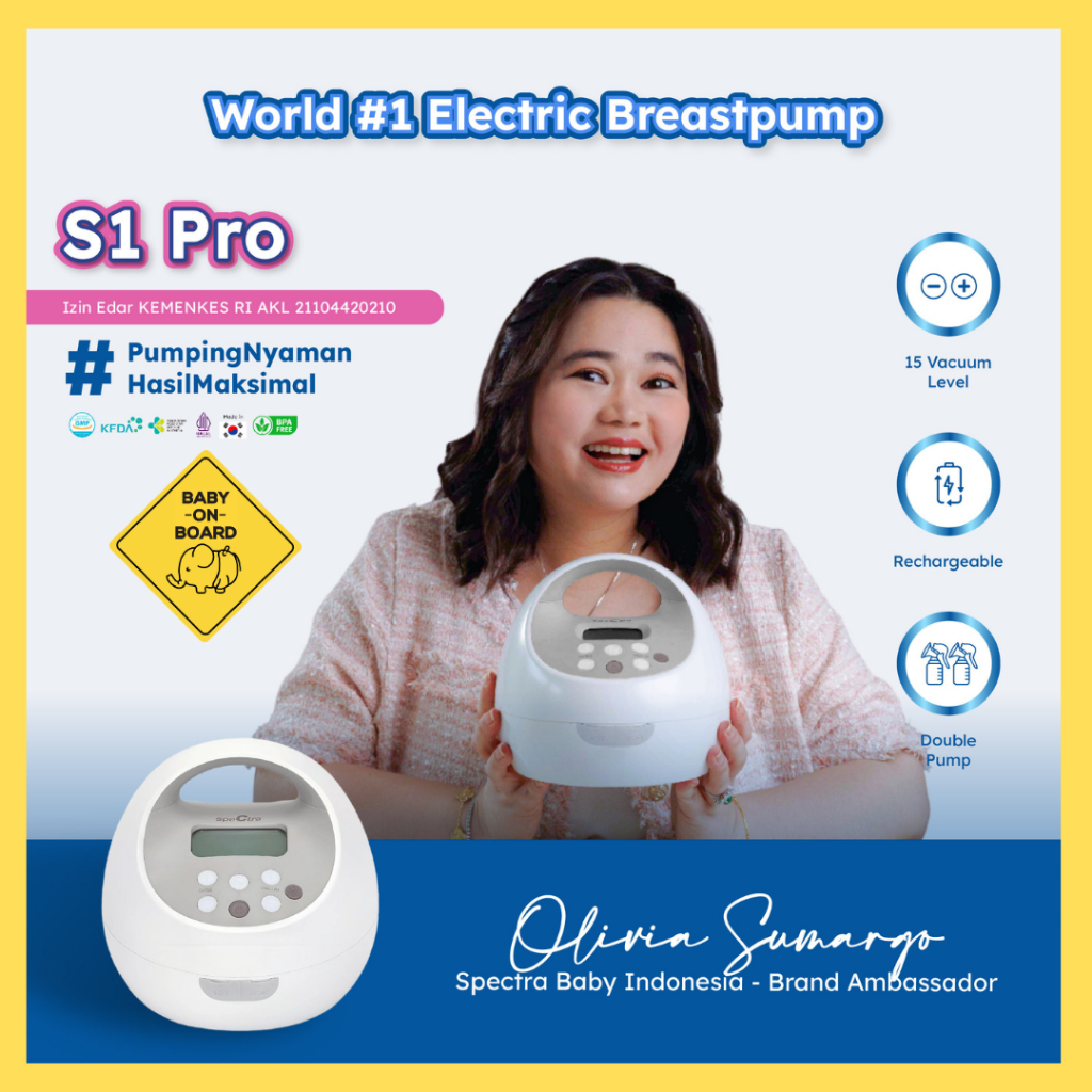 Spectra S1 pro Breastpump Pompa Asi Rechargeable / Pompa Asi Elektrik