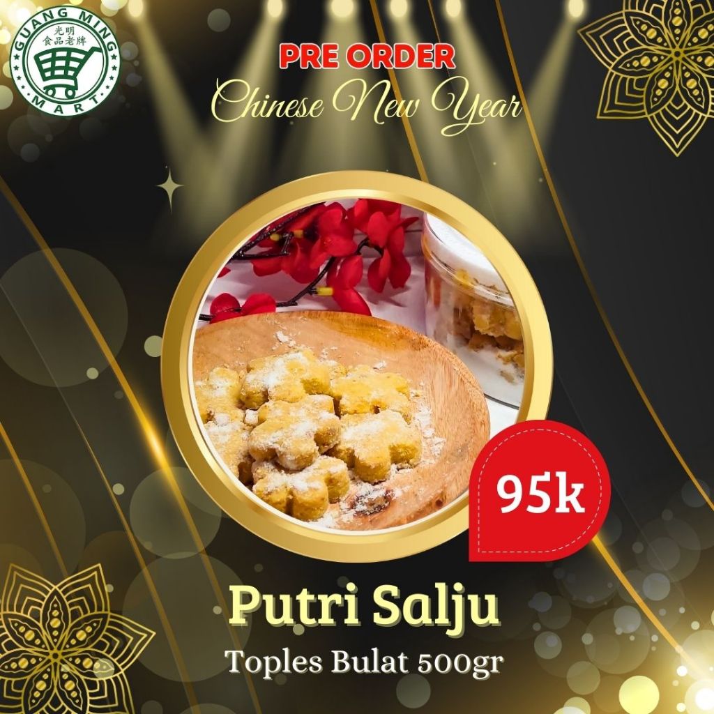 

Kue Kering Putri Salju Vegetarian Ukuran Toples Bulat 500g / Putri Salju Home Made 500 Gram