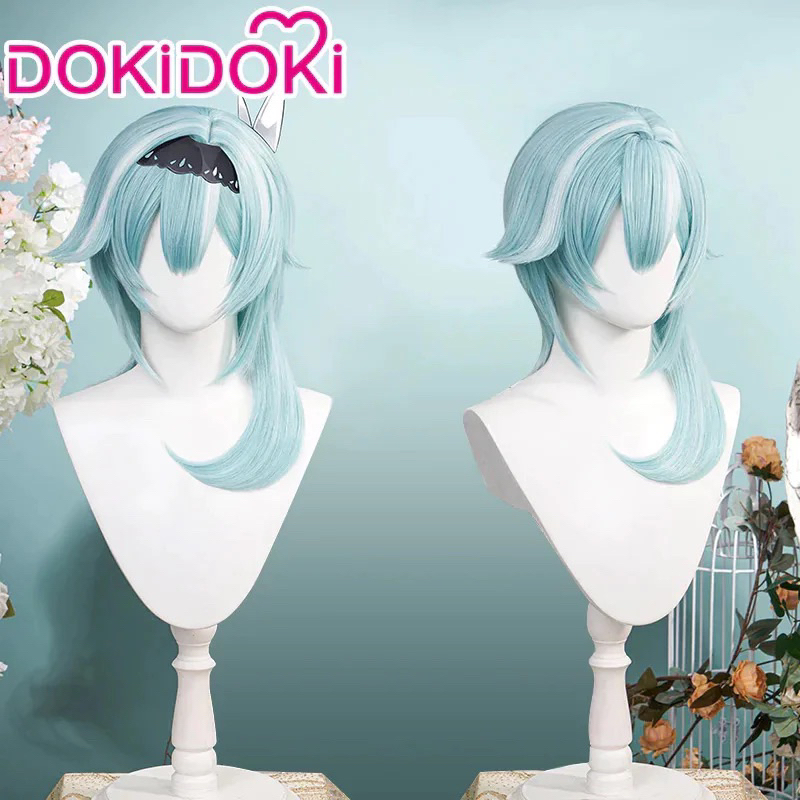 ✨ READY ✨ DokiDoki - Eula Genshin Impact Wig Cosplay HQ Import