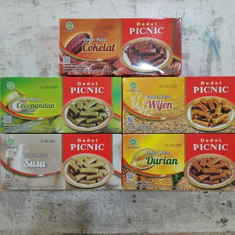 

DODOL PICNIC 200 GRAM ANEKA RASA