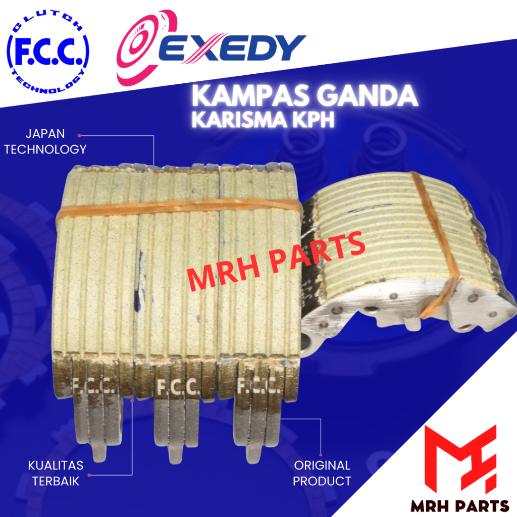 kampas ganda only kampas kopling ganda Karisma Supra x 125 KPH Original FCC