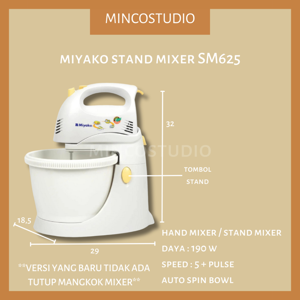 STAND MIXER MIYAKO / HAND MIXER MIYAKO / MIXER MIYAKO SM-625