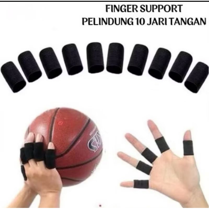 Finger Support Telaisi / Deker Pelindung Jari Engkel band Basket Volly BallProtector