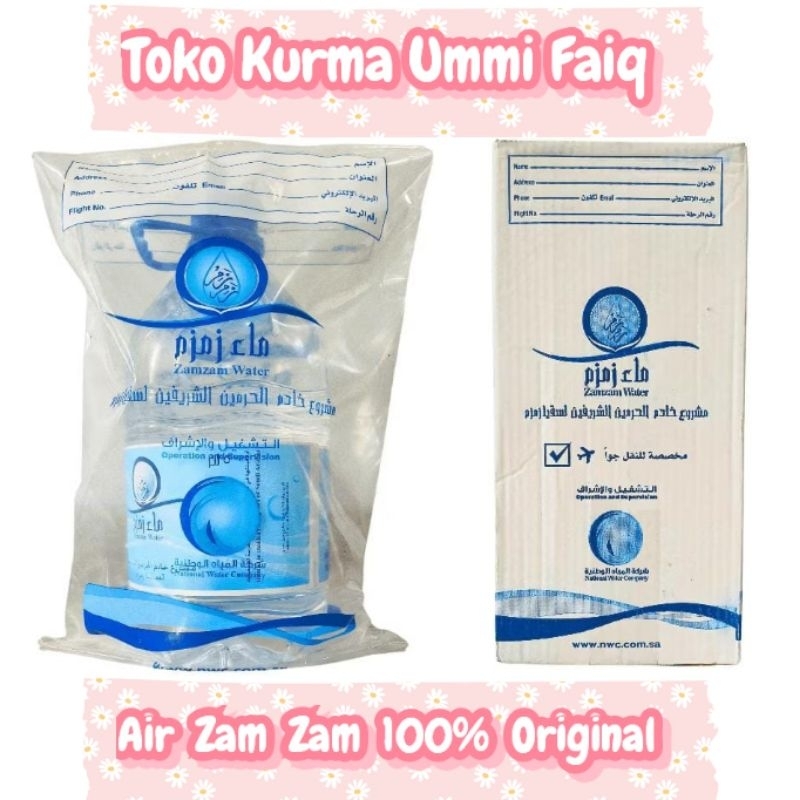 

Air Zam Zam / Zamzam Original Asli 100% Ukuran 5 Liter /Oleh Oleh Haji / Umrah