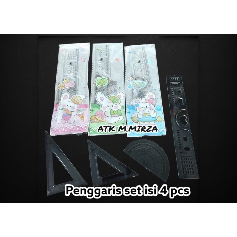 

Penggaris set isi 4 pcs