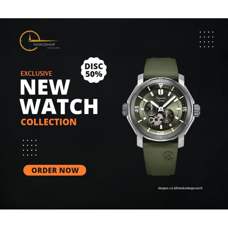 Jam Tangan Pria Alexandre Christie AC6565 AC 6565 Original