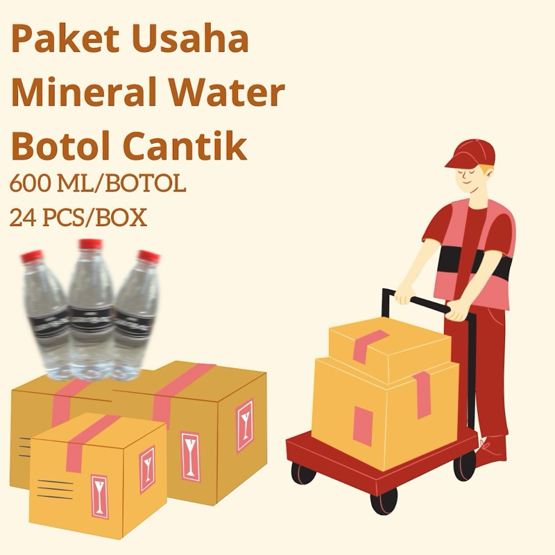 

[PROMO] Paket Usaha Air Mineral Botol Cantik 24Pcs (600Ml)