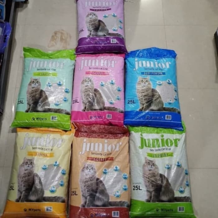 Livvicstore Pasir Junior 25Liter Pasir Gumpal Wangi Pasir Kucing Gumpal Wangi