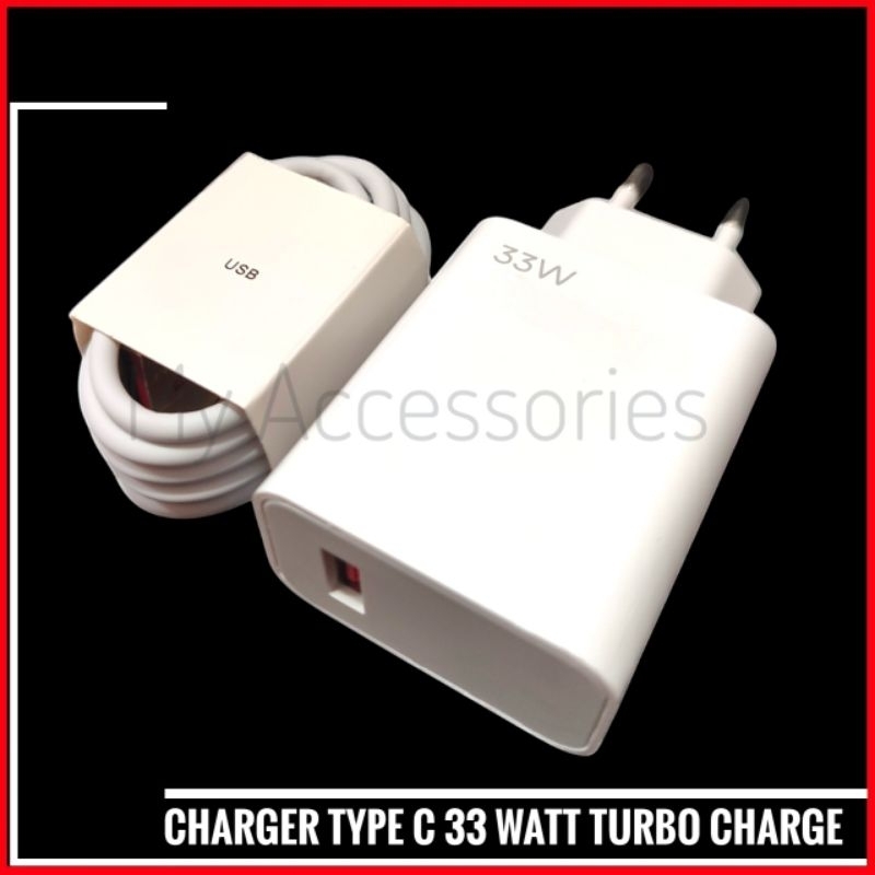 Charger Xiaomi 33 Watt Redmi Note 9 Pro Note 10 Note 10 Lite 10 Pro Type C Turbo Charge