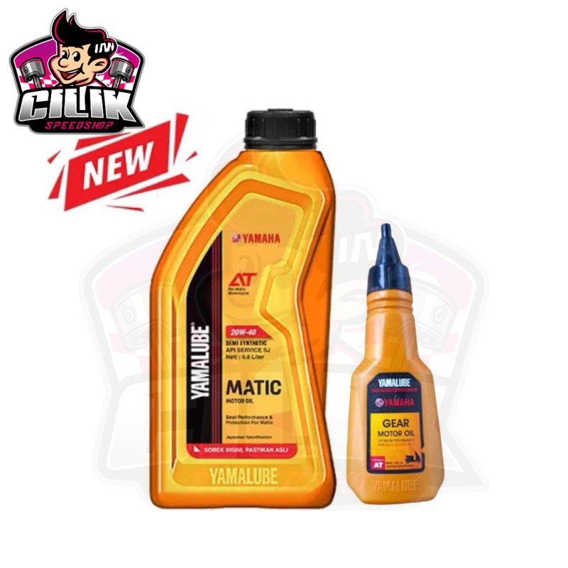 PAKET OLI YAMALUBE MATIC 0,8L DAN OLI GARDAN YAMAHA OLI ASLI MATIC YAMAHA