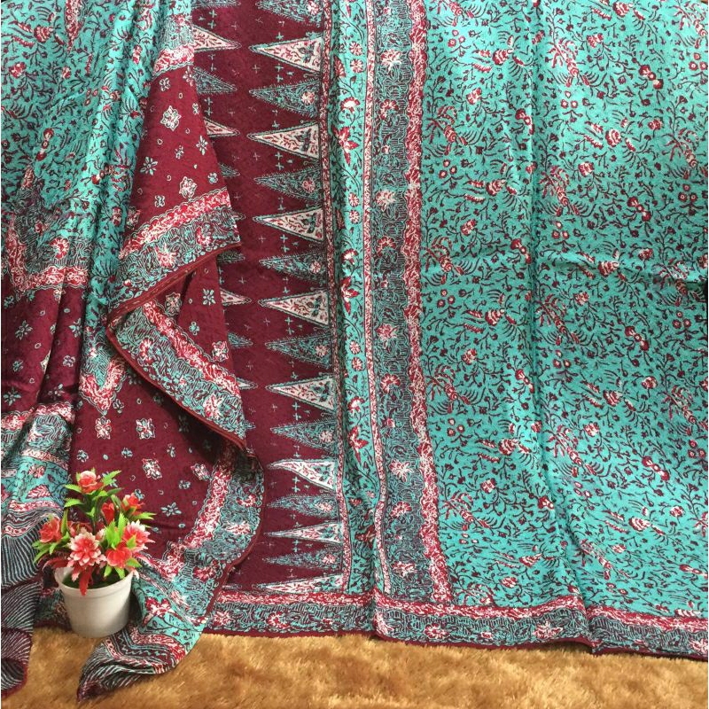 SETT SARUNG SELENDANG JUPRI SELENDANG LEBAR KAIN SEMI SUTRA ATBM VISCOSE By BATIK DAVIANT TRUSMI CIR