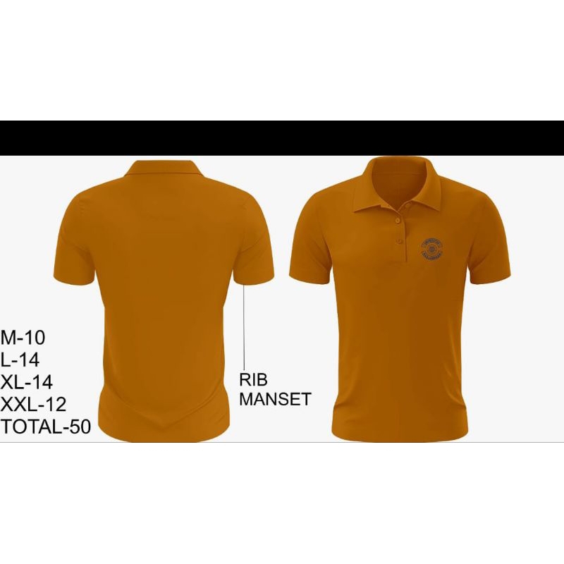 kaos polo UGM huzelnut