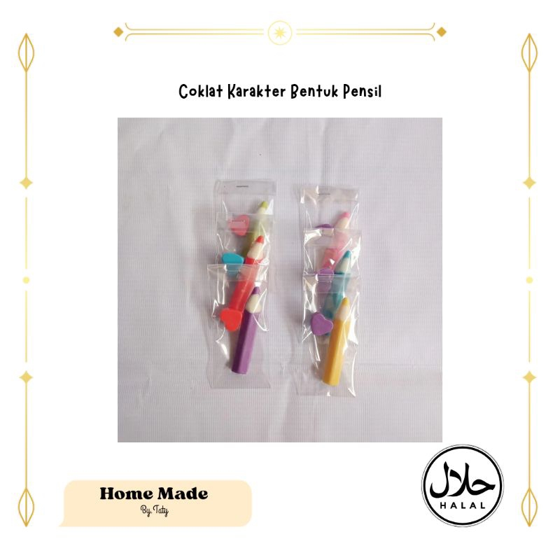 

(bisa cod) ecer coklat karakter bentuk pensil coklat lucu coklat homemade coklat ecer cemilan anak souvenir cokelat premium chocolate snack food