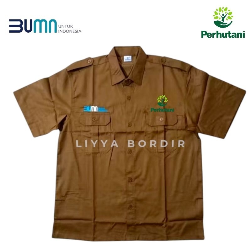 Kemeja Perhutani Kemeja Bumn Perhutani Baju Perhutani