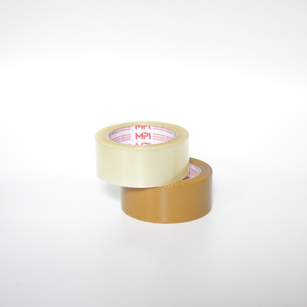 

TOM✅ MPI TAPE - LAKBAN BENING LAKBAN COKLAT COKELAT 45mm x 100 Yard EKONOMIS