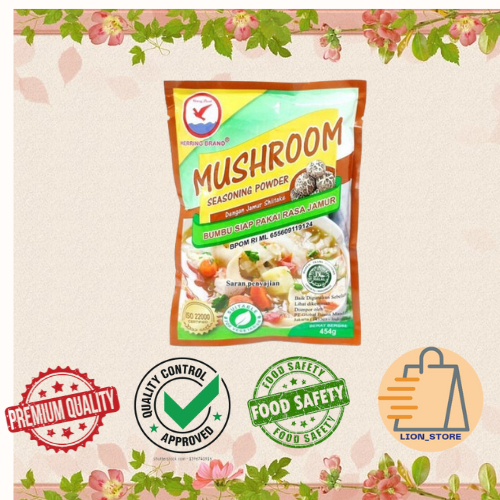 

Herring brand Mushroom Seasoning powder / kaldu rasa jamur shitake 454gr