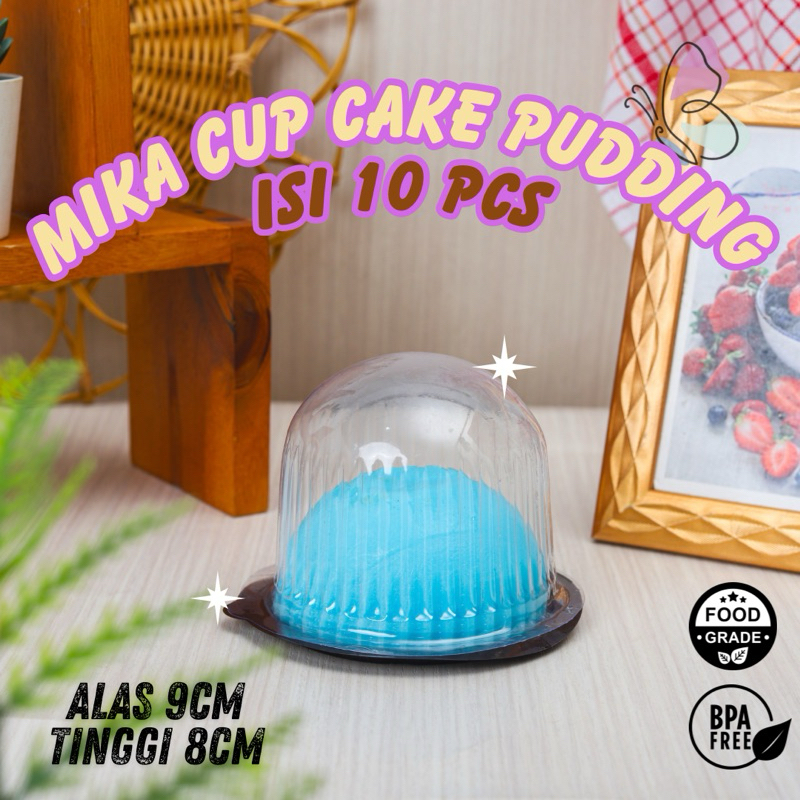 LKL - [ISI 10 PCS] Mika Cup Pudding atau Cup Cake Tart Mini Box Bola