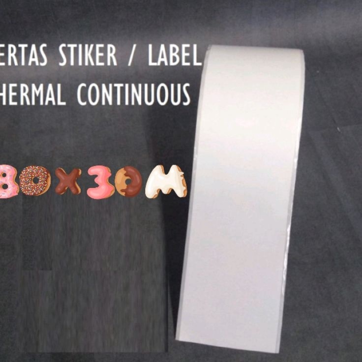 

my Terlaris LABEL STIKER BARCODE THERMAL 8MM X 3MLABEL STICKER THERMAL CONTINUOUS 8mm x 3meterxprinterResi pengiriman Ada Tepi Mudah Kupas Label Kertas Thermal Stiker Label 8mm x 5mm M81