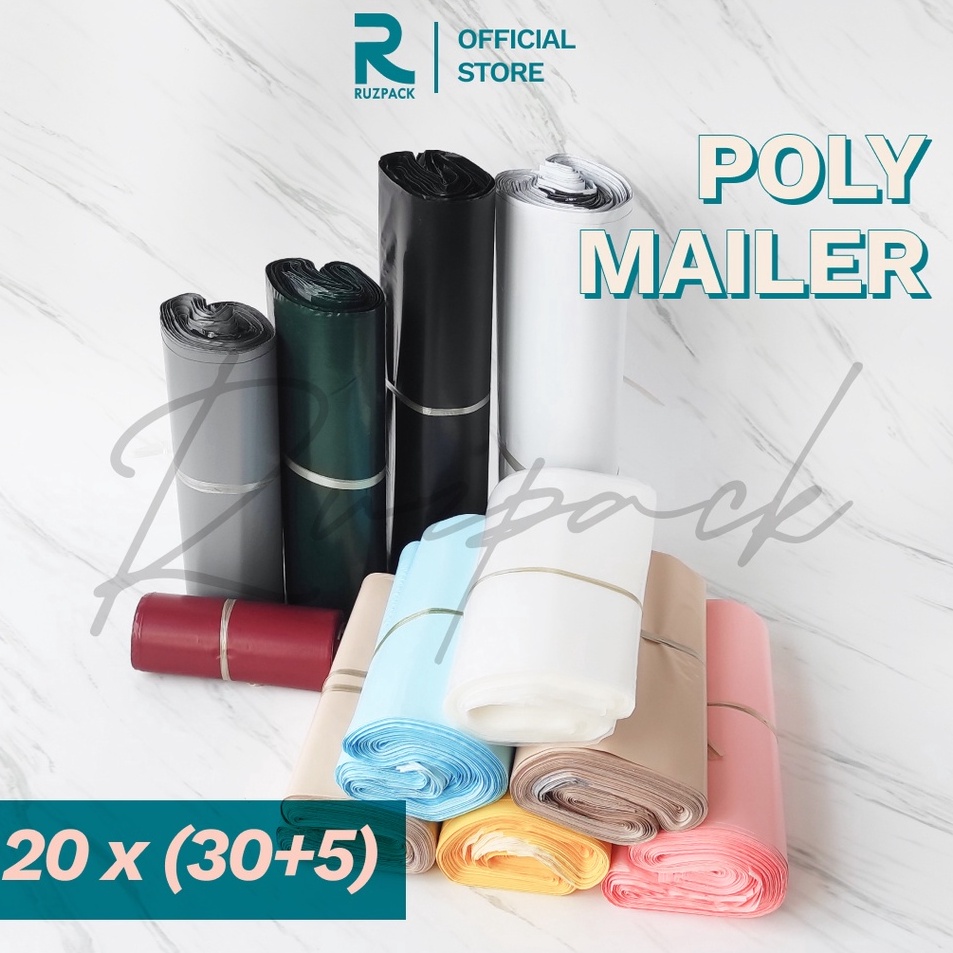 

hpBestseller 2 x 3 5CM Polymailer Polybag Kantong Packing Packaging Plastik PE Recycle 1pcs Q54