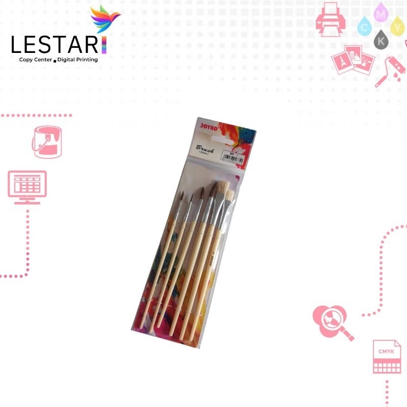 

JOYKO BRUSH KUAS LUKIS CAT AIR ACRYLIC 6PCS