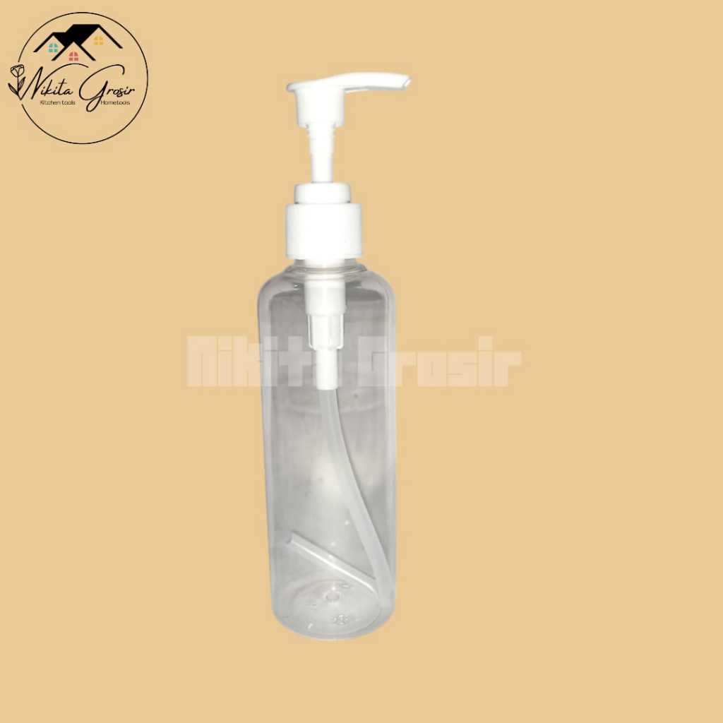 (100ml) Botol Tekan Plastik 100ML / Botol Pump Plastik Bening / Pump Bottle