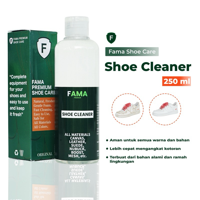FAMA-SHOE CLEANER 250ML-PEMBERSIH SEPATU-SABUN SEPATU-FAMA SHOES CLEANER-FAMA SHOE CLEANER
