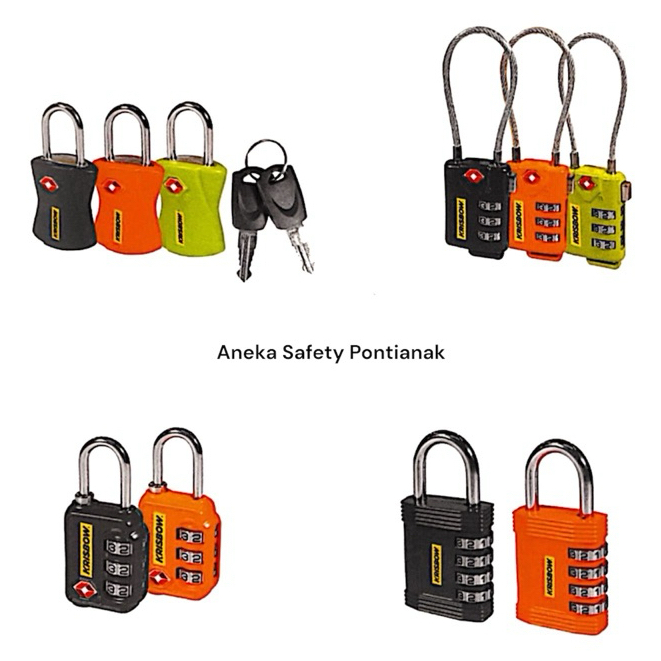 Krisbow Padlock Gembok Koper Angka / Kunci