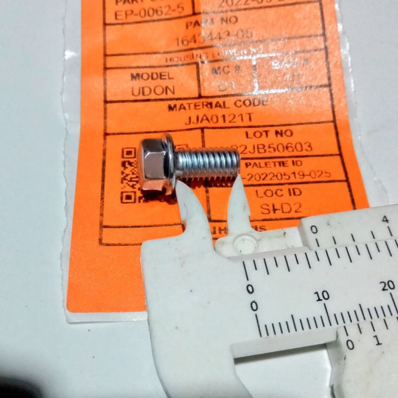 baut Blok kunci 8 M6 x 12 original universal baut 10