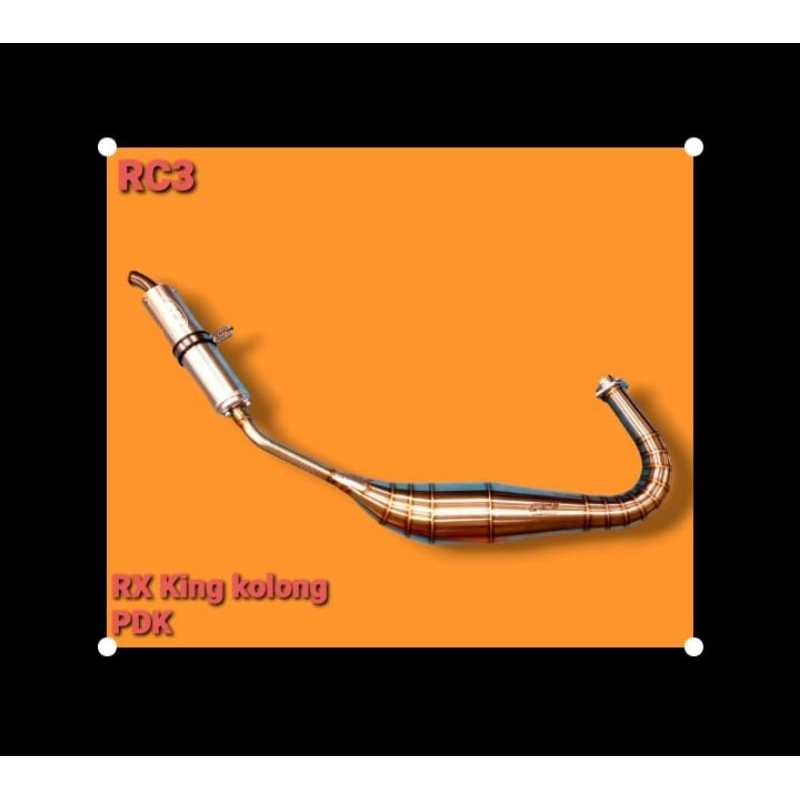 knalpot RC3 RX king kolong PDK bahan stenlis