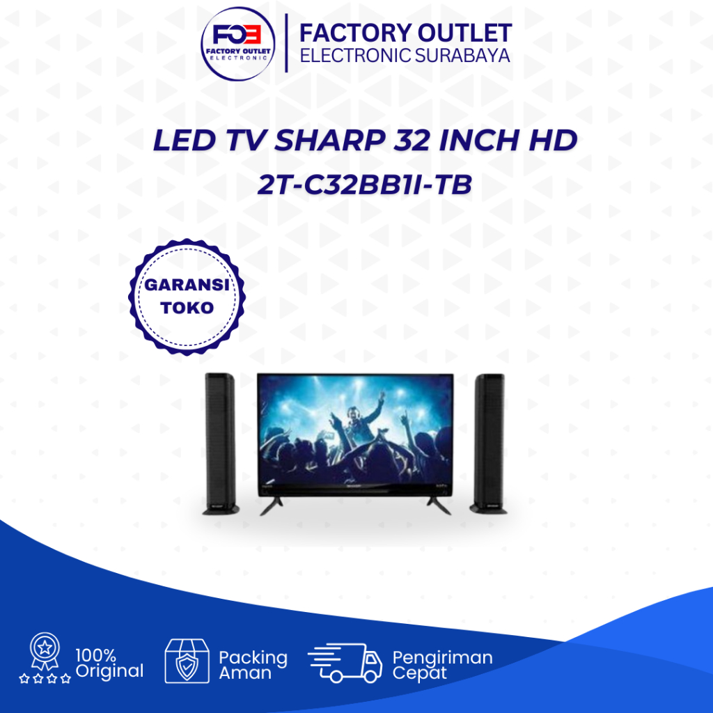 [ EKS - DISPLAY ] LED TV Sharp 32 Inch HD 2T-C32BB1I-TB