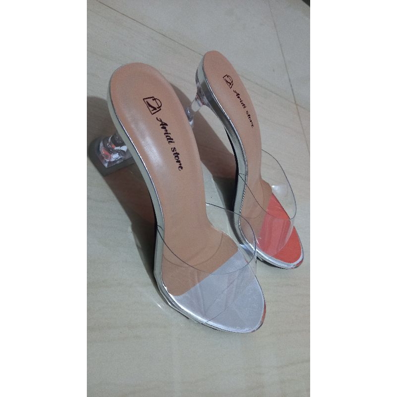 ARIDI high heels wanita kokop Transparan size 35-42 Shoes