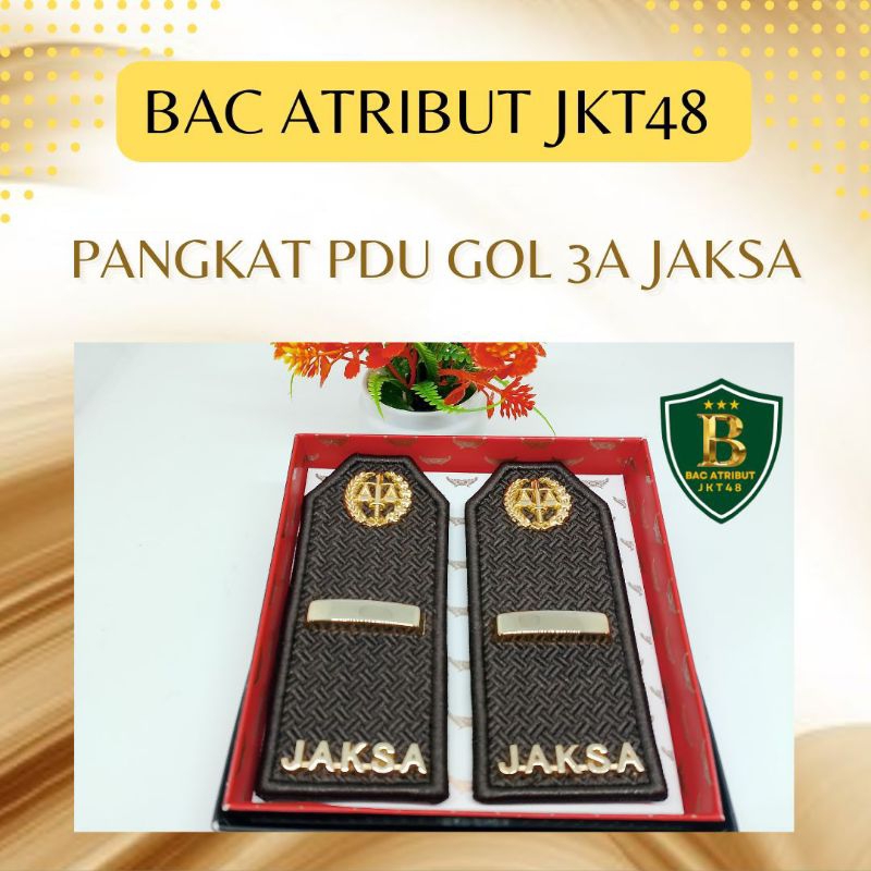 BAC ATRIBUT JKT48 - PANGKAT PDU JAKSA GOLONGAN 3A