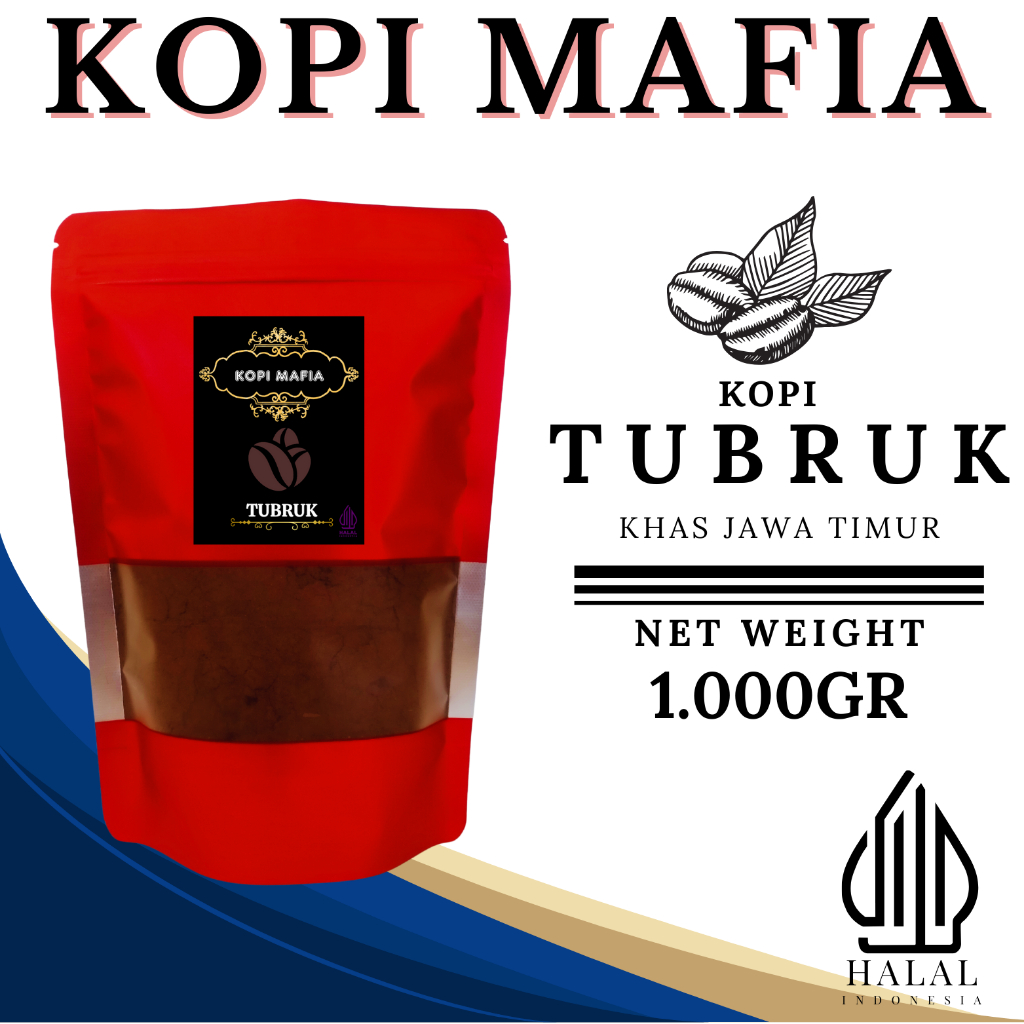 

kopi bubuk tubruk kemasan 1 kg rasa mantap giling halus
