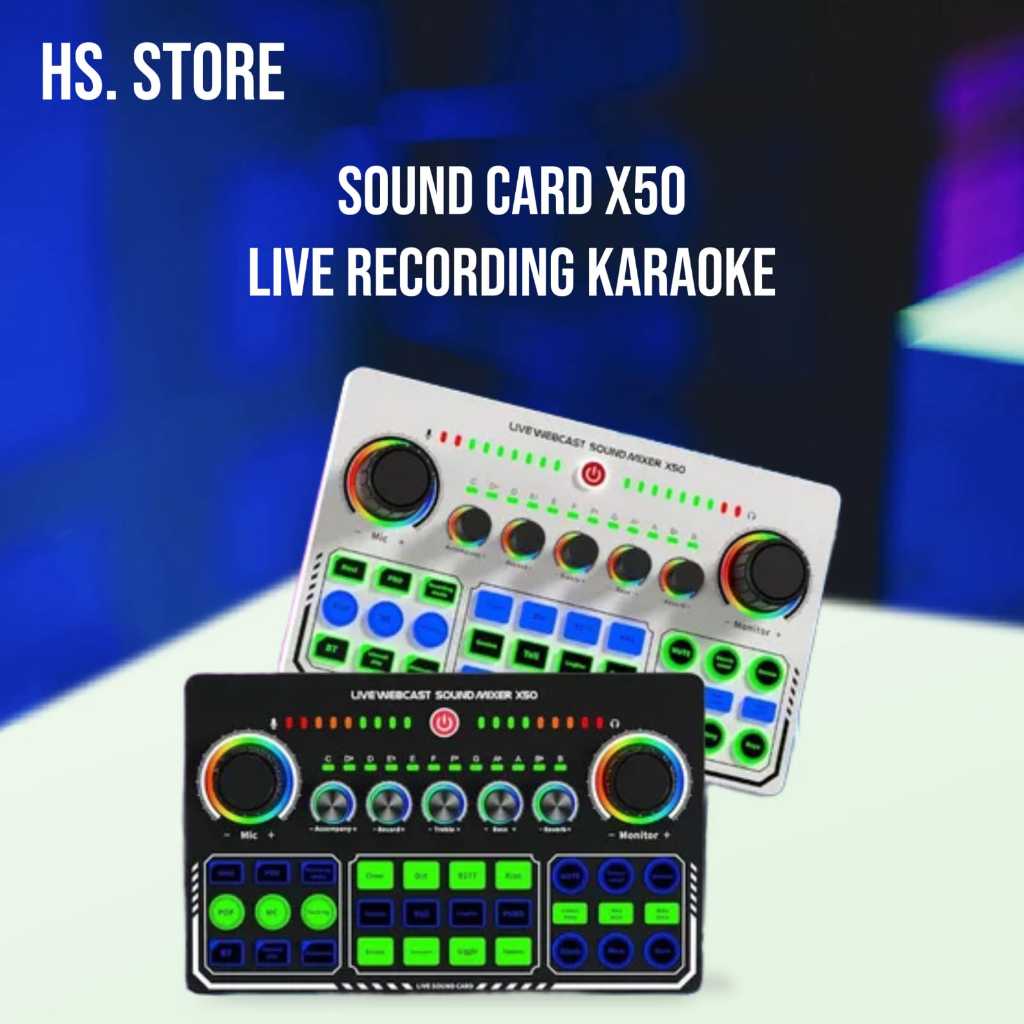 Sound Card Kartu Suara Audio Sound Card Bluetooth Mobile Phone PC-Live recording karaoke
